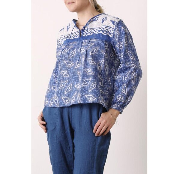 Matta NY Zaira boho peasant top - S - ochre - Picture 8 of 9